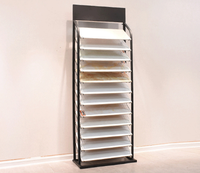 Valise d'exposition personnalisée en marbre pour échantillons, 10 pièces, vitrine en céramique, étagère de présentation, vente en gros