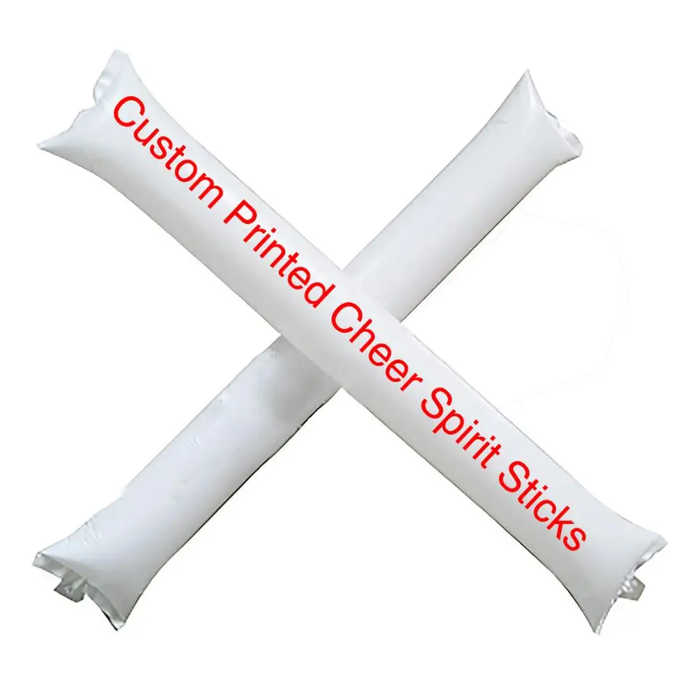 LOGO Printed Cheap LDPE Inflatable cheering Sticks, thunder stick