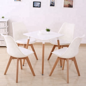 Sofá moderno <span class=keywords><strong>de</strong></span> PU con patas <span class=keywords><strong>de</strong></span> madera maciza, silla <span class=keywords><strong>de</strong></span> comedor, estilo escandinavo, color blanco, <span class=keywords><strong>para</strong></span> restaurante y <span class=keywords><strong>cocina</strong></span> - Product Image 4