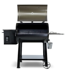 Barril de pellets de madera fumador del carbón de leña barbacoa parrillas con <span class=keywords><strong>ruedas</strong></span> para exterior patio trasero casa jardin - Product Image 2