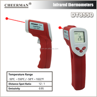 DT8550 550C 1022F Cheerman Industrial Digital Laser Infrared IR Thermometer Berkualitas Tinggi Suhu Gun Pyrometer