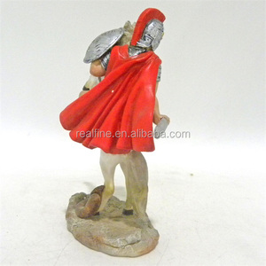 Figura de Resina de Soldado Romano del Siglo con Caballo, Estilo Italiano, para Decoración, Venta al por Mayor - Product Image 6