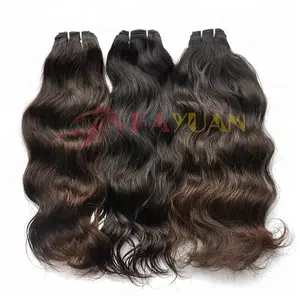 Top Grade Indian Human Hair Extension 100% Raw Virgin Temple Hair Weft