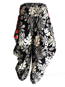 Thai Ladies <b>Baggy</b> Original Brand Elastic Waist Korean Style Harem Corduroy Lady Pants - Product Image 2