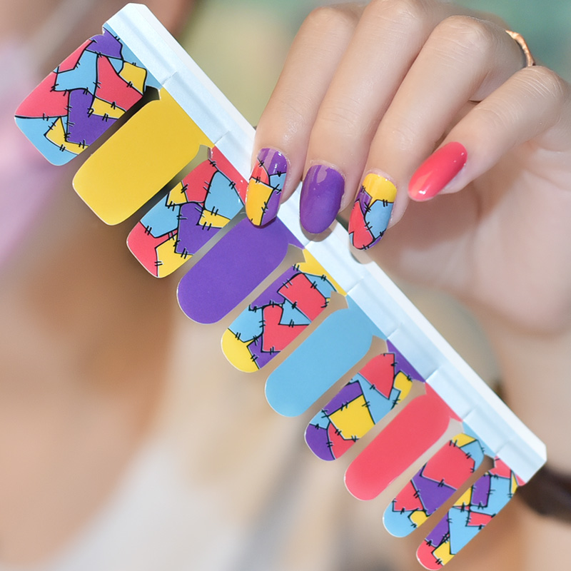 2023 дизайнов, Корейская наклейка для ногтей, наклейка для ногтей