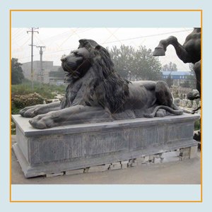 Alta qualidade personalizado estilo africano elenco grande bronze animal leão estátua escultura