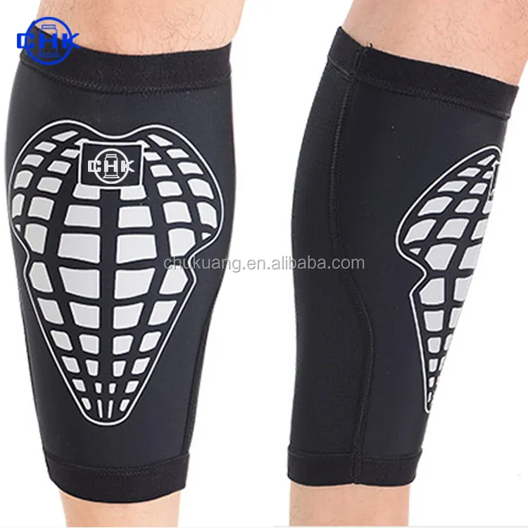 Custom sports basketball leg protector shin guard pads support neoprene compression leg sleeves