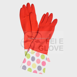 Brazalete rojo de látex del hogar a prueba de agua car wash glove empleos en malaysiar - Product Image 3