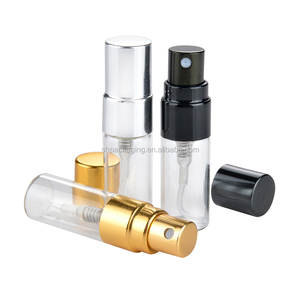 Wholesale Vial Glass <strong>Perfume</strong> Bottles with Sprayer and Cap Aluminium Sprayer <strong>Mini</strong> Small <strong>Sample</strong> 3ml <strong>Perfume</strong> Bottle - Product Image 1
