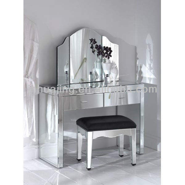 All Mirrored Modern Console Table with 2 Drawers/Mirrored Dressing Table/Hallway Table