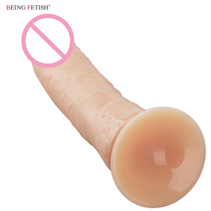 Pene Dildo lungo e sottile con ventosa senza palline per anale - Product Image 4