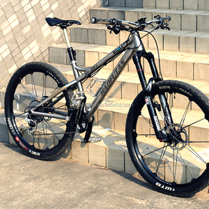 Cuadro <span class=keywords><strong>de</strong></span> Bicicleta <span class=keywords><strong>de</strong></span> Montaña <span class=keywords><strong>de</strong></span> <span class=keywords><strong>Titanio</strong></span> XTR con Frenos <span class=keywords><strong>de</strong></span> Disco <span class=keywords><strong>de</strong></span> Montaje Directo, Horquilla <span class=keywords><strong>de</strong></span> <span class=keywords><strong>Aire</strong></span> y Cableado Externo para Frenos - Product Image 1
