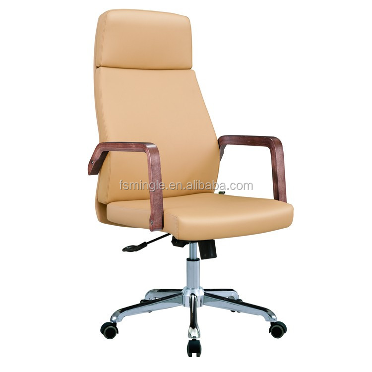 Популярный дизайн из натуральной кожи офис, генеральный директор вращающееся кресло с подлокотниками