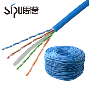 Sipu China proveedores Ethernet CE certificador rollo 0.5 CCA Cat6 <span class=keywords><strong>cable</strong></span> <span class=keywords><strong>de</strong></span> red - Product Image 3