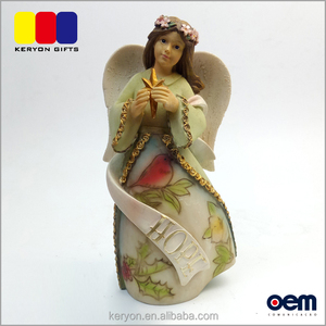 Pintado a mano hermoso <span class=keywords><strong>gardian</strong></span> Ángel estatuilla religiosa Ángel resina artículos - Product Image 1