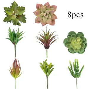 Hoge Kwaliteit Groene Faux Succulenten Unpotted Kunstmatige Mini Vetplanten In Voorraad