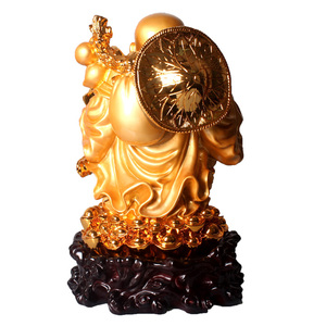Statue de <span class=keywords><strong>bouddha</strong></span> chinois fengshui, grande statue de <span class=keywords><strong>bouddha</strong></span>, couleur or 24k, porte-bonheur - Product Image 6