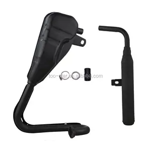 Système de tuyau de silencieux d'échappement noir pour vélo de saleté YAMAHA PW50 PW 50