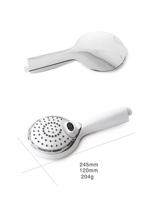 Cabezal de Ducha LED con Pantalla de Temperatura y Alta Presión, con Opciones de <span class=keywords><strong>Lluvia</strong></span> y Ducha Manual, Montaje en Pared, Acabado Cromado/Negro - Product Image 5