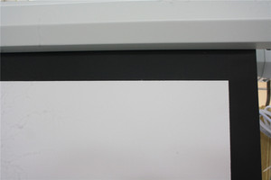 Écran de projection <span class=keywords><strong>motorisé</strong></span> sans fil HD de 120 pouces pour cinéma maison PVC 16:9 portable avec contrôleur filaire et sans fil - Product Image 2