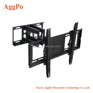 Double Arm Articulating Cantilever TV Bracket Wall Mount with Tilt for 32"-56" LCD LED Plasma Flat Panels - Heavy Gage Reinforce