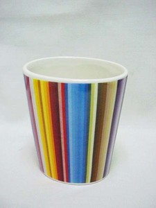 ถ้วยใส่แปรงสีฟันเซรามิกสีรุ้งทรงรีเป็นมิตรต่อสิ่งแวดล้อมสำหรับตกแต่ง - Product Image 2