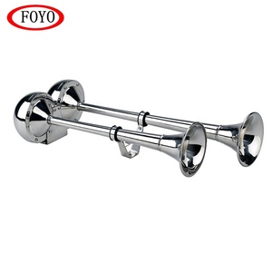 Boat <strong>Parts</strong> <strong>Marine</strong> <strong>Accessories</strong> Stainless Steel Dual Trumpet <strong>Marine</strong> Horn Boat Electro 12V,24V - Product Image 3