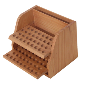En bois de pin inachevé affichage young living <span class=keywords><strong>Doterra</strong></span> Huile Essentielle Boîte Organisateur rack - Product Image 1