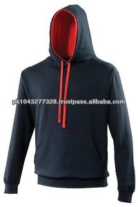 Sweat à capuche noir style 2015 pour homme sweat-shirt confortable en polyester/coton teint uni pour l'hiver - Product Image 1