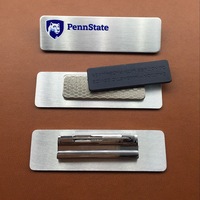 Badge nominatif magnétique personnalisable, réutilisable et interchangeable pour uniforme de serveur