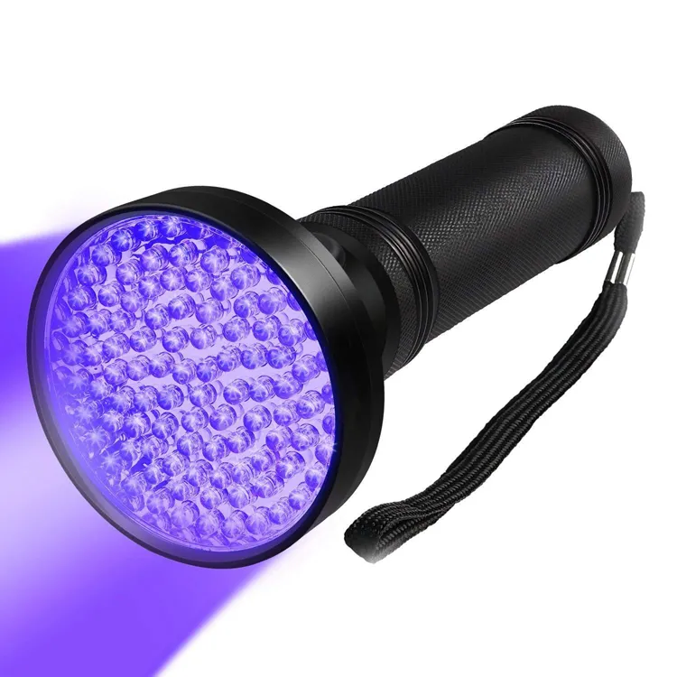 100 LED uv flashlight uv blacklight flashlight