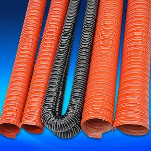 2019 made in china factory resistant tube hose red black cobra silicone fiberglass silicone coated red silicone ventilation duct