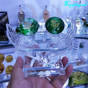2019 Neuankömmling Gold gravur Kristall <span class=keywords><strong>Allah</strong></span> und <span class=keywords><strong>Muhammad</strong></span> Diamant - Product Image 5