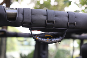 Noir Roll Bar Grab Poignées avec Sac De Rangement Poche pour 2007-2017 Jeep Wrangler JK 2/4 Portes - Product Image 3