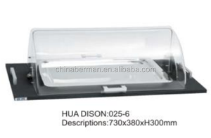 מסעדה & מלון אספקת מזון הגשת אקריליק כיפת עץ לחם תצוגת stand, אקריליק לחם תצוגת מקרה - Product Image 5