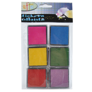 2pk yüksek kaliteli büyük DIY parmak baskı kaşe mürekkebi ped kağıt, ahşap, kumaş - Product Image 4