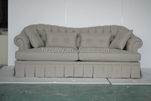 Estilo de país de américa muebles para el hogar antique <span class=keywords><strong>I</strong></span> en forma de tejido 3 plazas sofá - Product Image 6