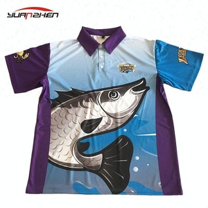 Transpirable sublimada personalizado camisas de pesca - Product Image 5