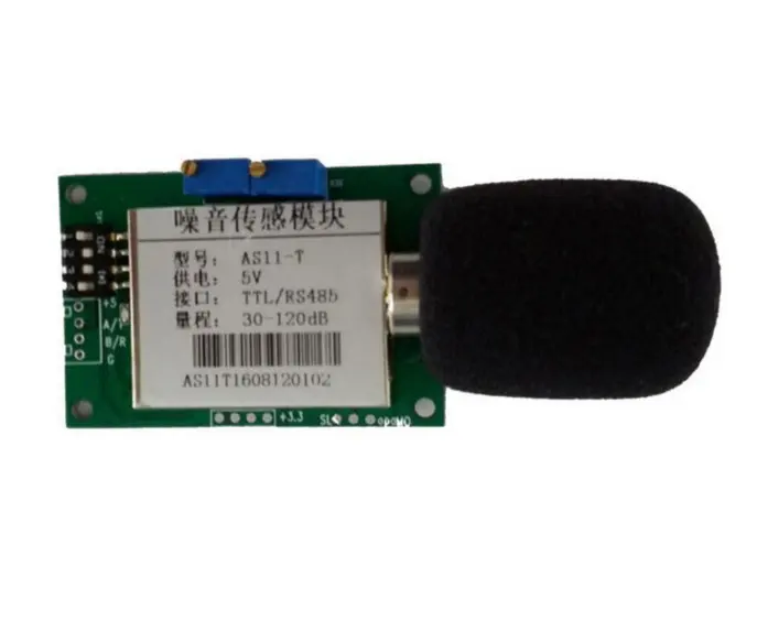 Bruit industriel Décibels Capteur Module Sortie en I2C/RS485/Module TTL AS11-X Capteurs de Bruit