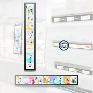 34.9 "gerilmiş ekran çubuk lcd reklam ekranı