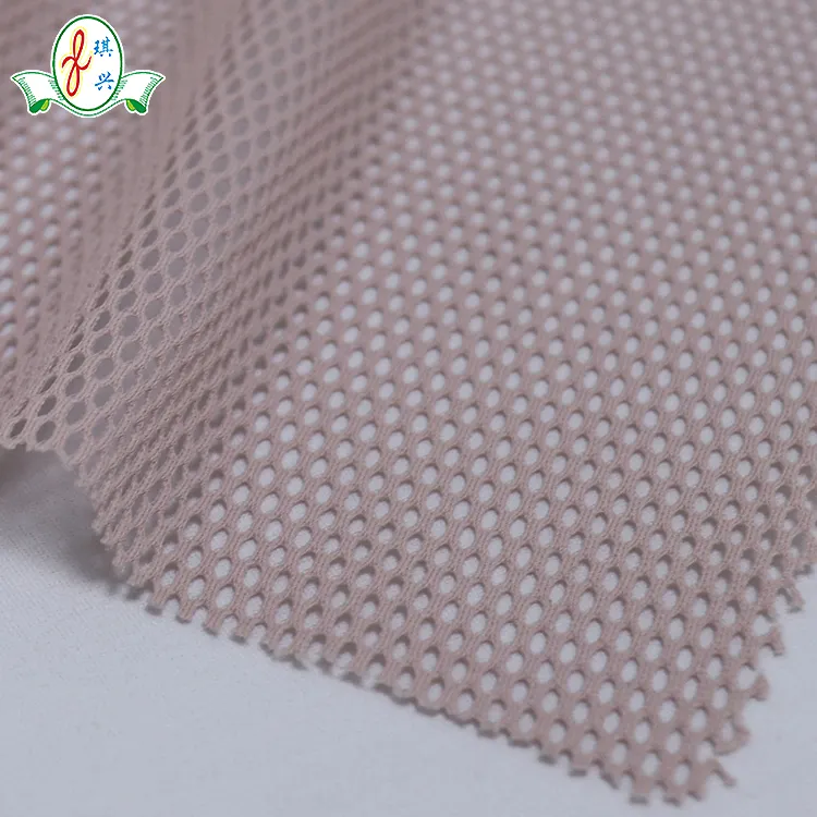 Tela de malla elástica de LICRA con agujeros grandes, tela de malla para accesorios deportivos