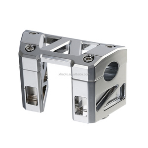 TCMT 7/8" 22mm Chrome <strong>Handlebar</strong> <strong>Riser</strong> for Harley 2006-2017 Dyna Street Fat Bob Switchback Xf160723-E - Product Image 1
