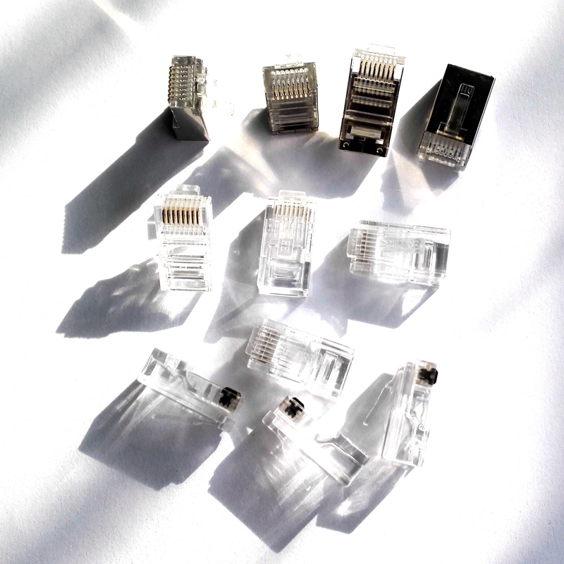 Бронированный коннектор RJ45 Cat6 по лучшей цене, 30u 50u cat6 UTP keystone jack plug