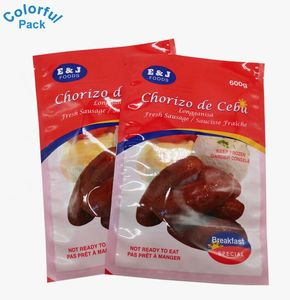 Frozen Food Plastic Packaging Food Custom Printed Laminated 3 Side Seal Frozen Food Grade Nylon Plastic Packaging Bags Vacuum