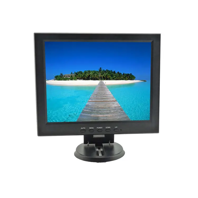 Ucuz fiyat 10 "10.4" 12 "15" 17 "19" LED monitör 4:3 oranı USB HDM VGA bilgisayar monitörü