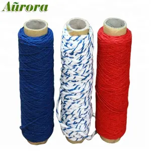 Factory directly red recycled mop yarn NE0.5/1 cotton twisted yarn for mop making