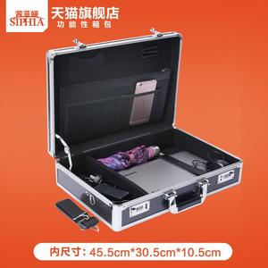 <span class=keywords><strong>Valigetta</strong></span> Rigida in <span class=keywords><strong>Alluminio</strong></span> con Schiuma Interna, Portautensili con Serratura, Custodia da Trasporto - Product Image 2