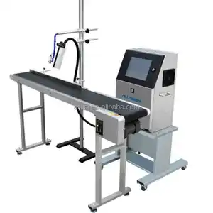 Máquina de impresión de inyección de tinta de código estable Industrial, para botellas, cables, huevos y bolsas