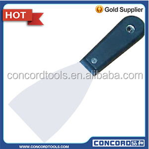 Espátula Concord de 3'' con Hoja de Acero Inoxidable Curvada de 1.0mm de Grosor, Mango de Plástico Negro con Clip, Herramienta para Raspar Paredes y Masilla - Product Image 3