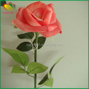 Falsa princesa <span class=keywords><strong>rosa</strong></span> pu artificial flor color de <span class=keywords><strong>rosa</strong></span> para <span class=keywords><strong>la</strong></span> decoración de <span class=keywords><strong>la</strong></span> boda - Product Image 2